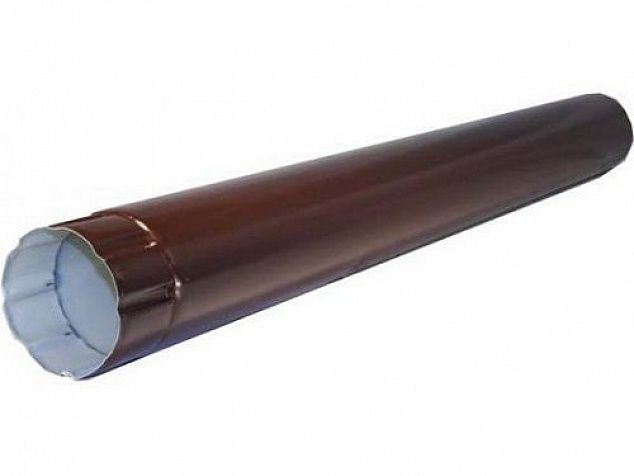 Труба соединительная D90х1000 GS (цвет - коричневый, белый)